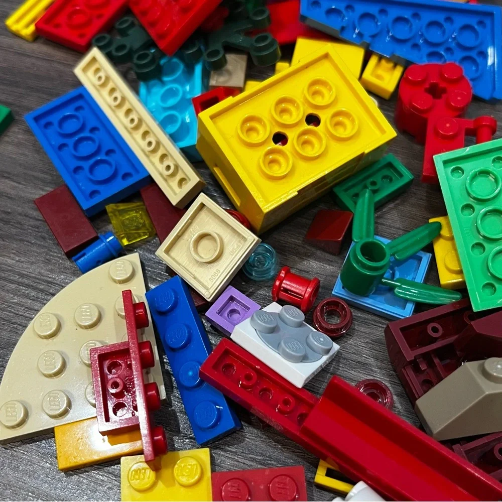 Lot Of Bright Colored Lego Pieces From Different Sets 8.6 Ounces